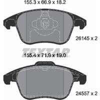 Bremsbelagsatz TEXTAR 2614501, Vorne von Textar