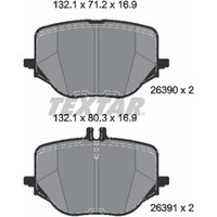 Bremsbelagsatz TEXTAR 2639001, Hinten Bremsbelagsatz TEXTAR 2639001, Hinten von Textar
