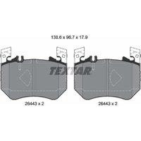 Bremsbelagsatz TEXTAR 2644301, Vorne Bremsbelagsatz TEXTAR 2644301, Vorne von Textar