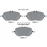 Bremsbelagsatz TEXTAR 2659201, Vorne von Textar
