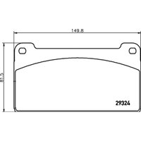 Bremsbelagsatz TEXTAR 2932403 von Textar