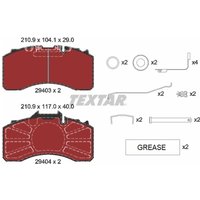 Bremsbelagsatz TEXTAR 2940301 von Textar