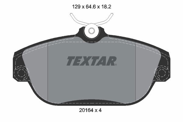 Bremsbelagsatz, Scheibenbremse Vorderachse Textar 2016402 Bremsbelagsatz, Scheibenbremse Vorderachse Textar 2016402 von Textar