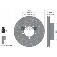Bremsscheibe TEXTAR 92076000 vorne, belüftet, perforiert, 1 Stück Bremsscheibe TEXTAR 92076000 vorne, belüftet, perforiert, 1 Stück von Textar