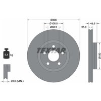 Bremsscheibe TEXTAR 92326003 vorne, belüftet, 1 Stück von Textar