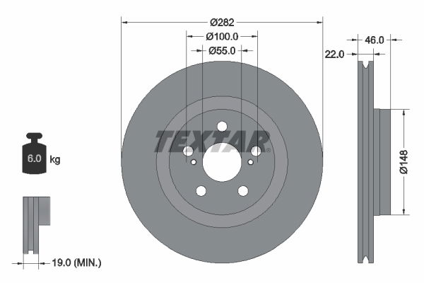 Bremsscheibe Vorderachse Textar 92333503 Bremsscheibe Vorderachse Textar 92333503 von Textar