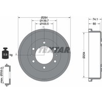 Bremstrommel TEXTAR 94022100 von Textar