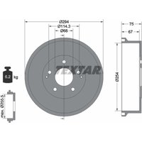 Bremstrommel TEXTAR 94023400 von Textar