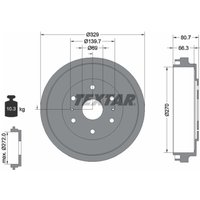 Bremstrommel TEXTAR 94034200 von Textar