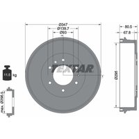 Bremstrommel TEXTAR 94035400 von Textar