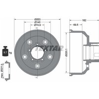 Bremstrommel TEXTAR 94037200 von Textar