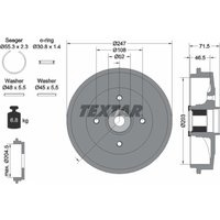 Bremstrommel TEXTAR 94041600 von Textar