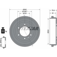 Bremstrommel TEXTAR 94043600 von Textar