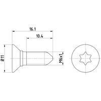 Schraube, Bremsscheibe TEXTAR TPM0008 von Textar