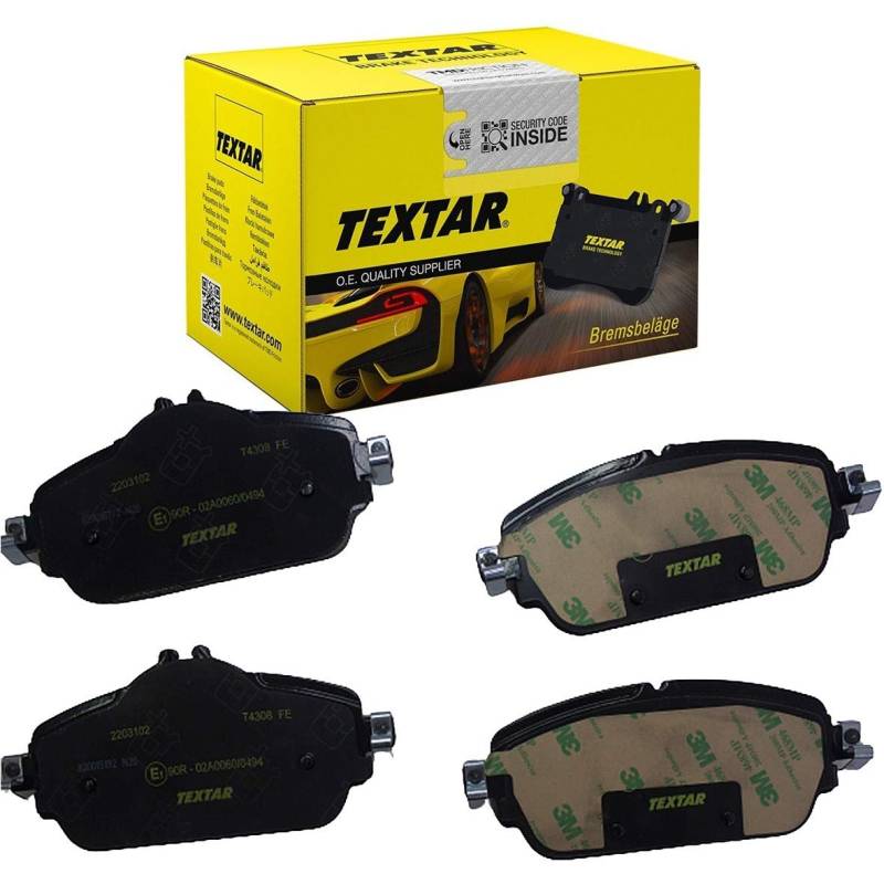 TEXTAR 2203102 Bremsbelagsatz, Scheibenbremse von Textar