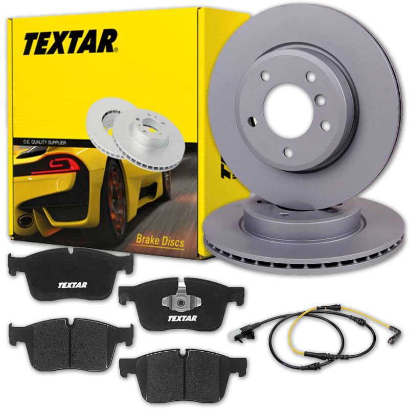 TEXTAR Bremsscheiben 350mm + Beläge vorne passend für F-PACE [X761] von Textar