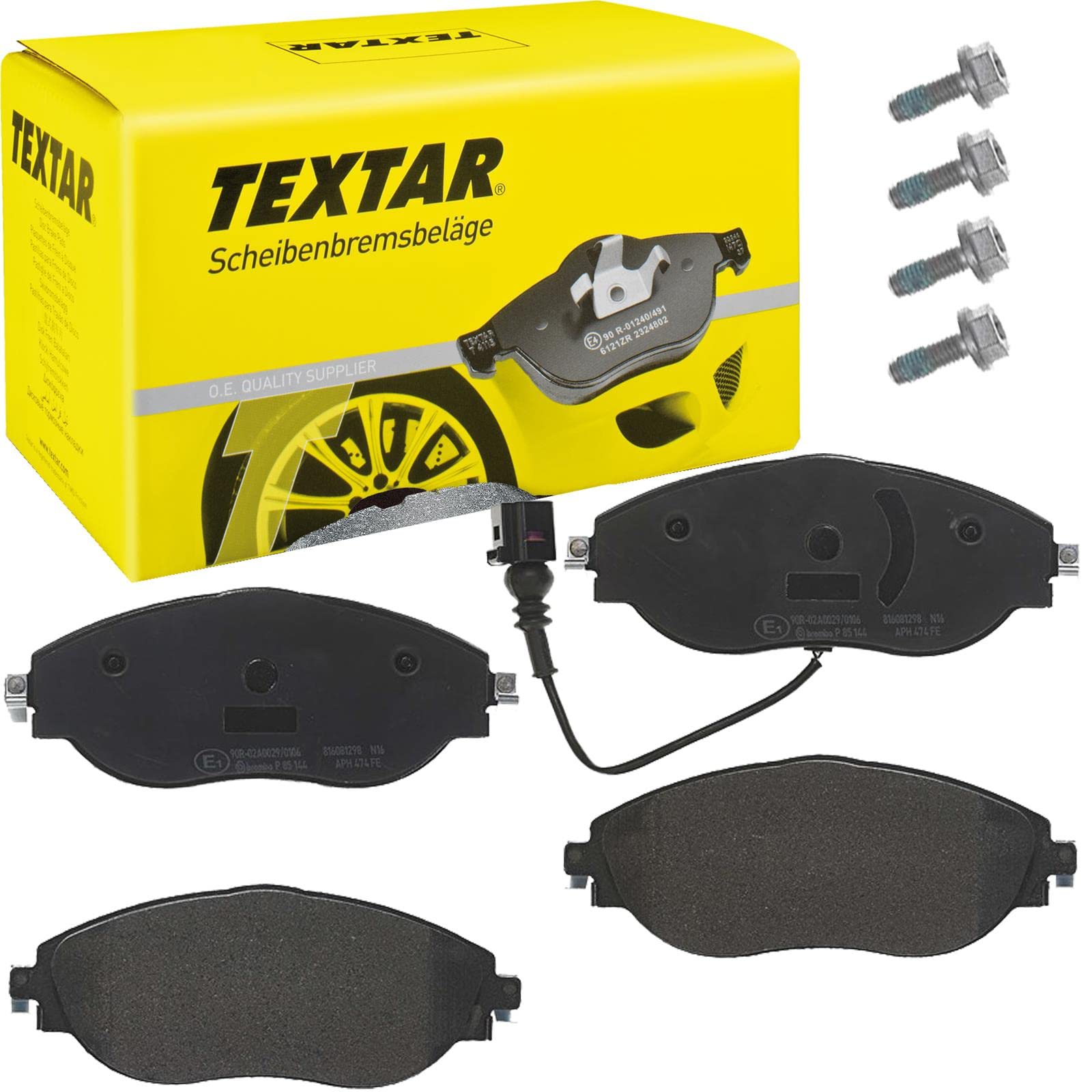 Textar Original Bremsbelagsatz, Scheibenbremse Vorderachse, 2473803 Textar Original Bremsbelagsatz, Scheibenbremse Vorderachse, 2473803 von Textar