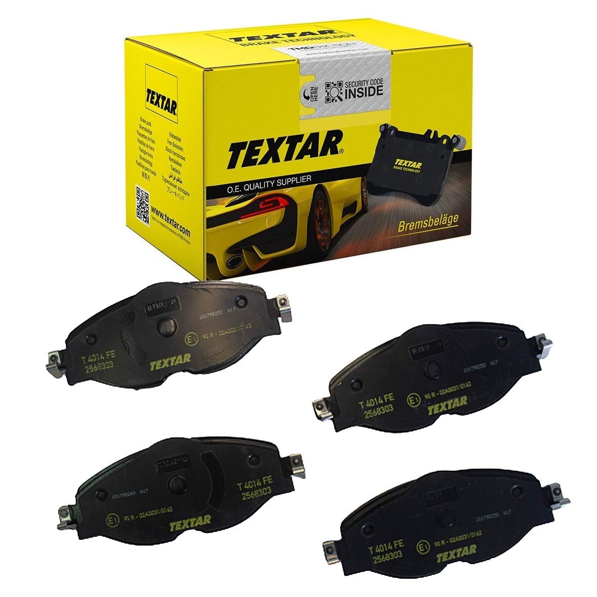 TEXTAR 2568303 Bremsbelagsatz, Scheibenbremse TEXTAR 2568303 Bremsbelagsatz, Scheibenbremse von Textar