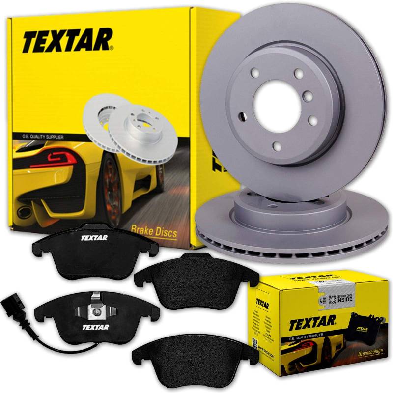 TEXTAR PRO+ HC BREMSSCHEIBEN 312mm + BELÄGE VORNE 312x25mm / NUR für PR-Nummer 1LJ von Textar