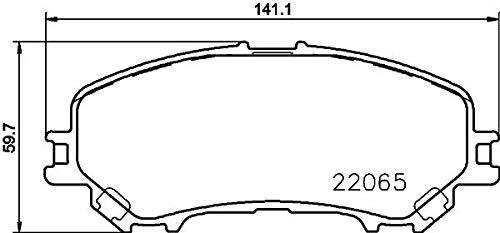 TMD Friction Services 2206501 Bremsbelagsatz, Scheibenbremse TMD Friction Services 2206501 Bremsbelagsatz, Scheibenbremse von Textar