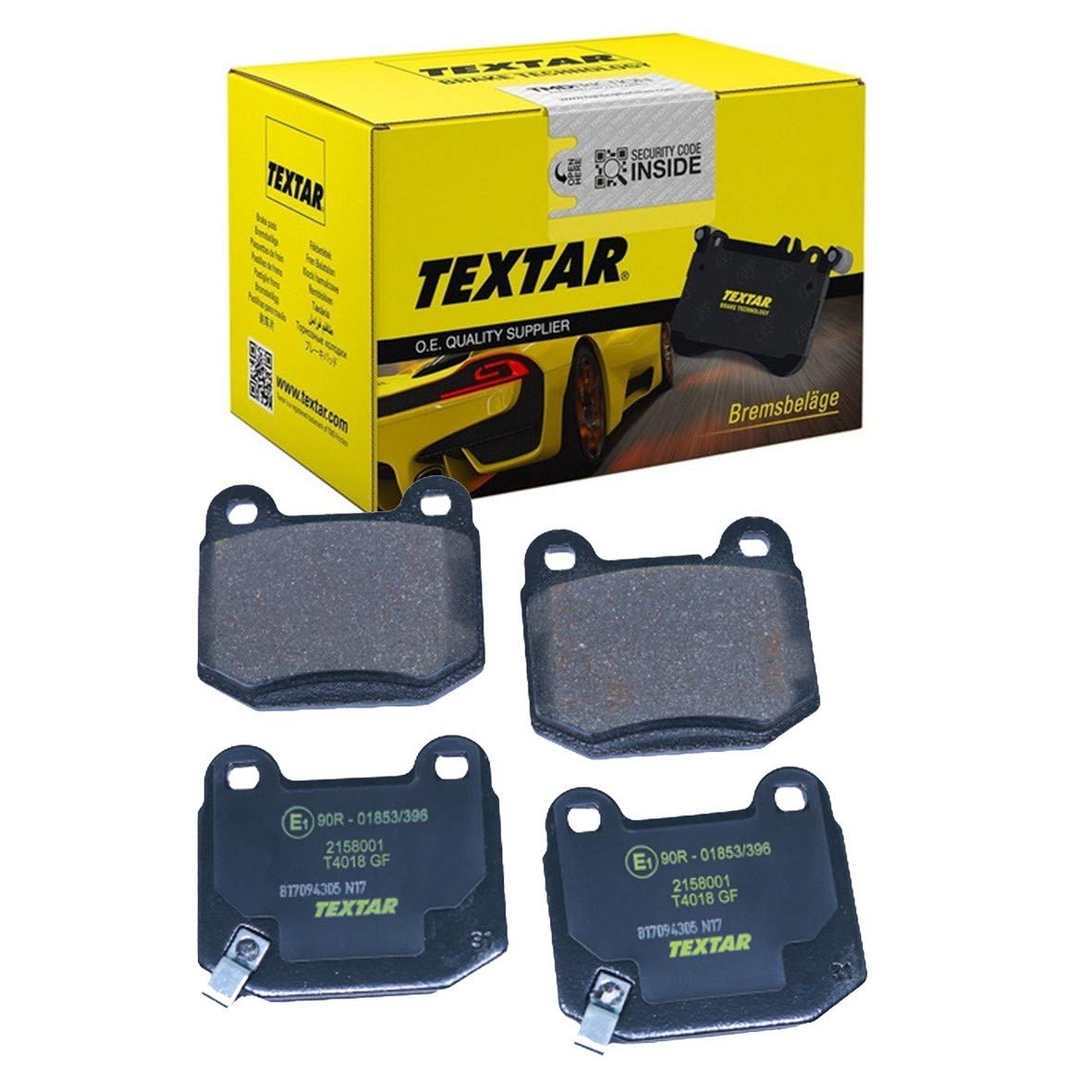 Textar 2158001 Bremsbelagsatz, Scheibenbremse Textar 2158001 Bremsbelagsatz, Scheibenbremse von Textar