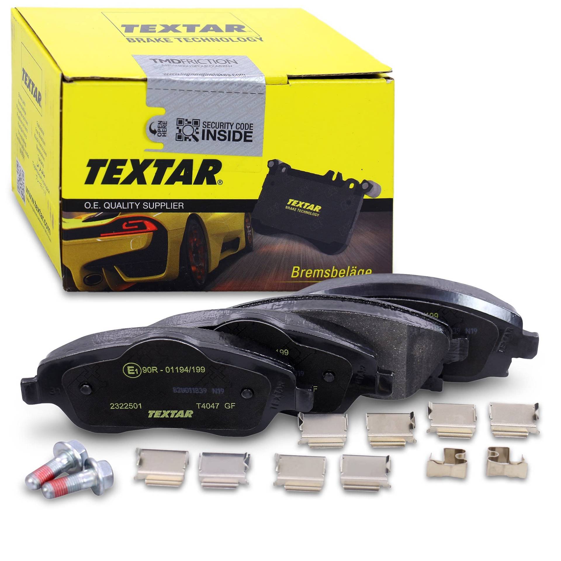 Textar 2322501 Bremsbelagsatz, Scheibenbremse Textar 2322501 Bremsbelagsatz, Scheibenbremse von Textar
