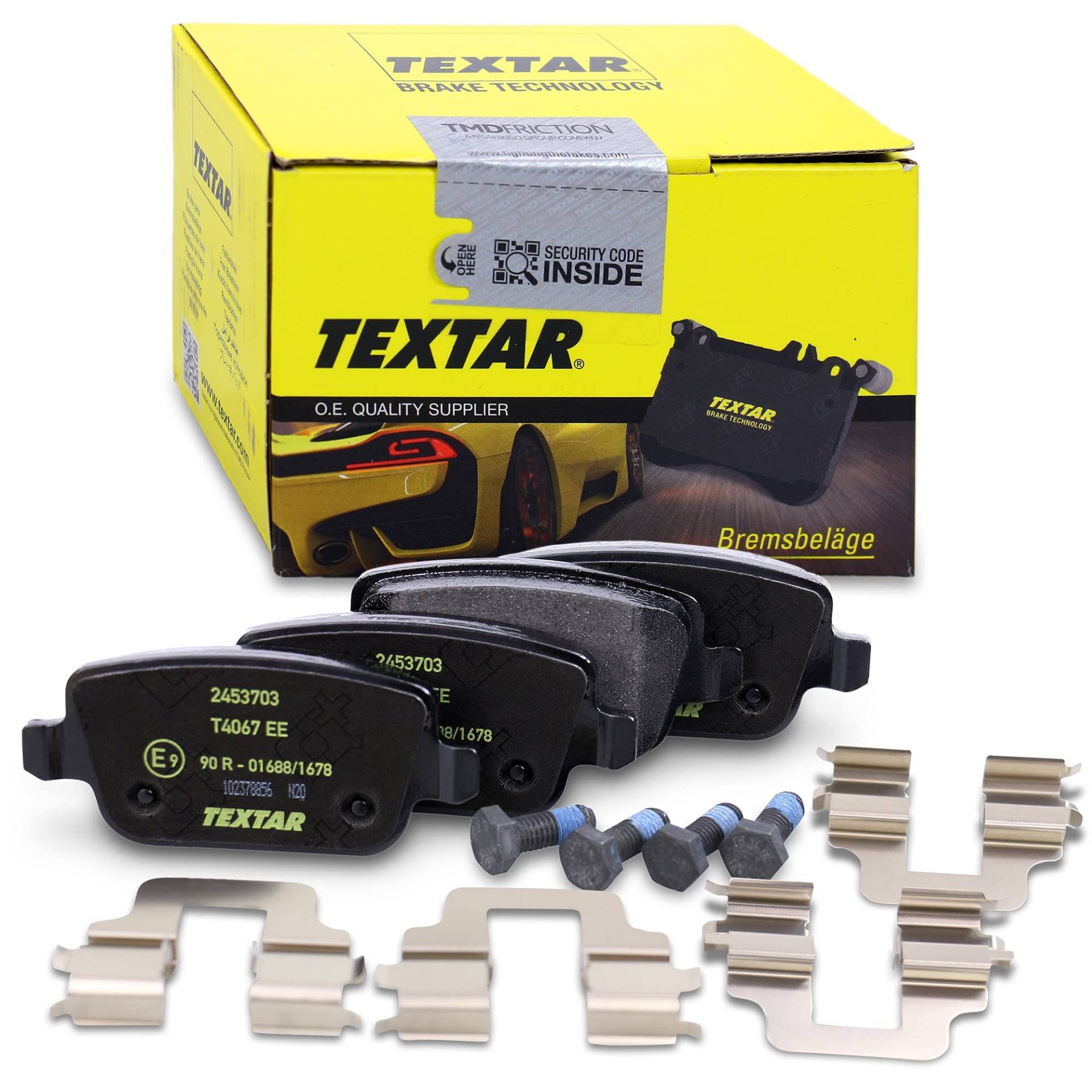 Textar 2453703 Bremsbelagsatz, Scheibenbremse Textar 2453703 Bremsbelagsatz, Scheibenbremse von Textar
