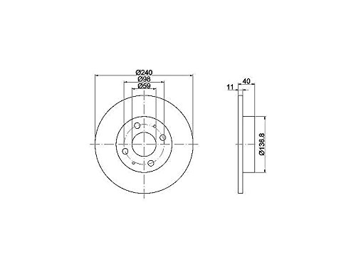 Textar 92061103 Bremsscheibe, Anzahl 2 Textar 92061103 Bremsscheibe, Anzahl 2 von Textar