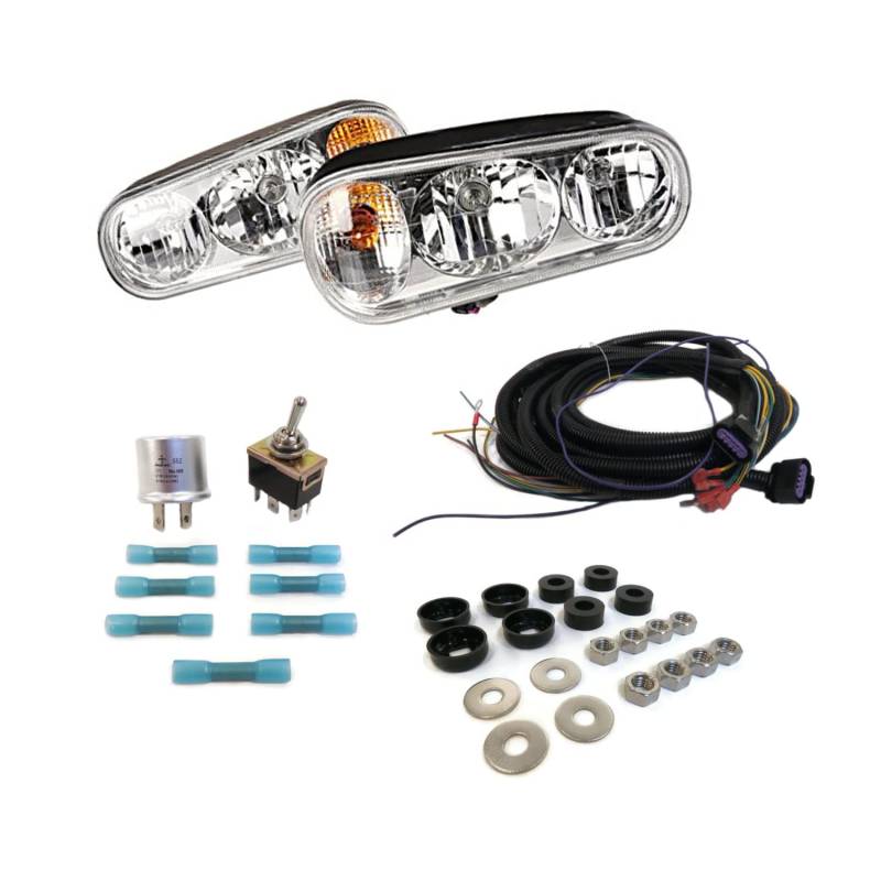 Texxparts 1311100 1311100-A Universal Schneepflug Licht Kit Kompatibel mit Meyer Kompatibel mit Blizzard Kompatibel mit Curtis Kompatibel mit Fisher Kompatibel mit Western von Texxparts