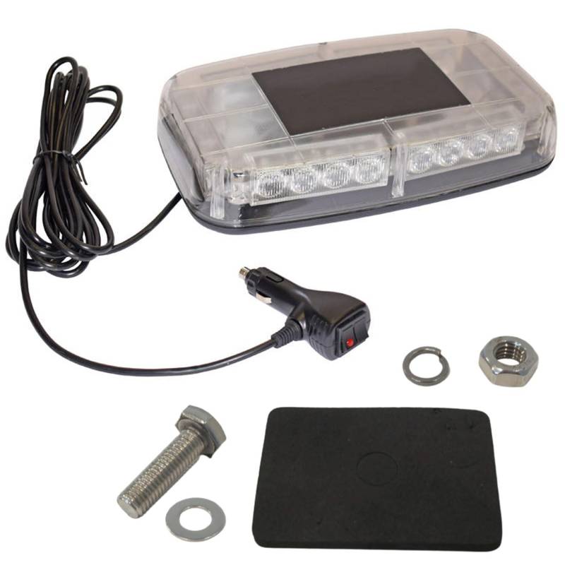 Texxparts 8891040 12V LED Lichtleiste Kit mit rundem Schneeschuh Montageset 1303200C 49067 kompatibel mit Western von Texxparts