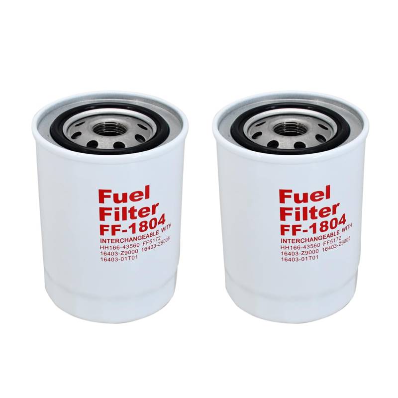 Texxparts P502163 Kraftstofffilter 16631-43560, kompatibel mit Kubota-Motor V2003-T V2203 V2203-M V2403 V2403-CR-E4 V2403-CR-TE4 V2403-M D1105 D1700, 2 Stück 3 D17 03-M V1505 V1903 V2003-M V2003-M-T von Texxparts