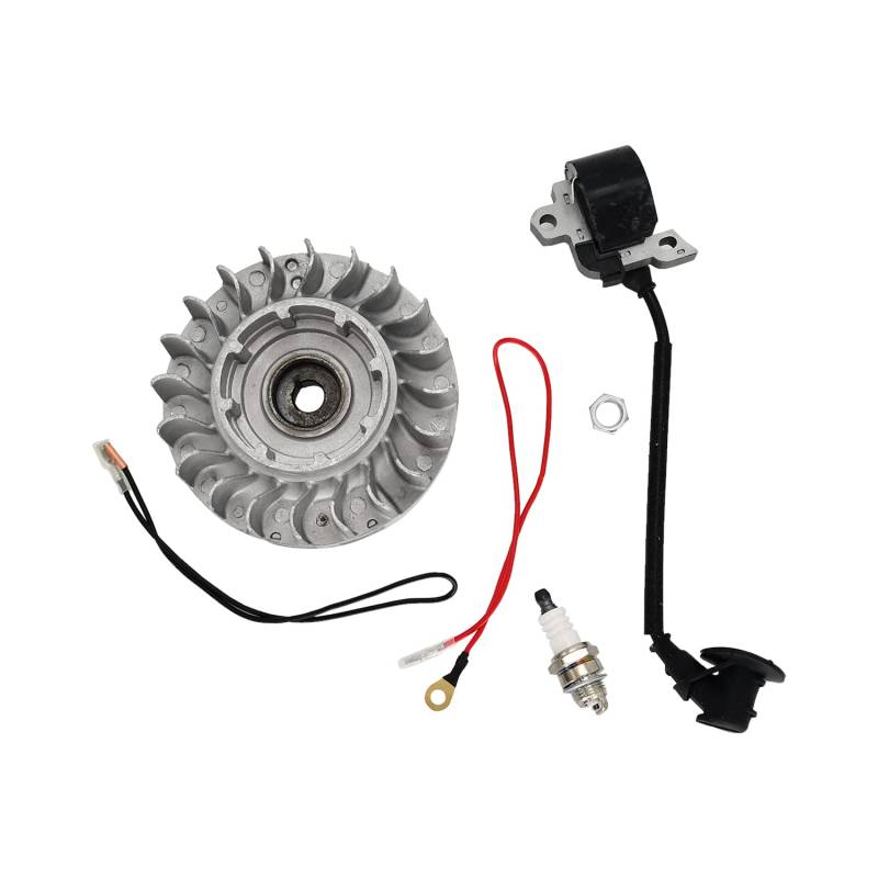 Texxparts Schwungrad Zündspule Kit mit Zündkerze 1122 400 Kompatibel mit Stihl Kettensäge 066 MS660 MS650 MS 650 660 von Texxparts