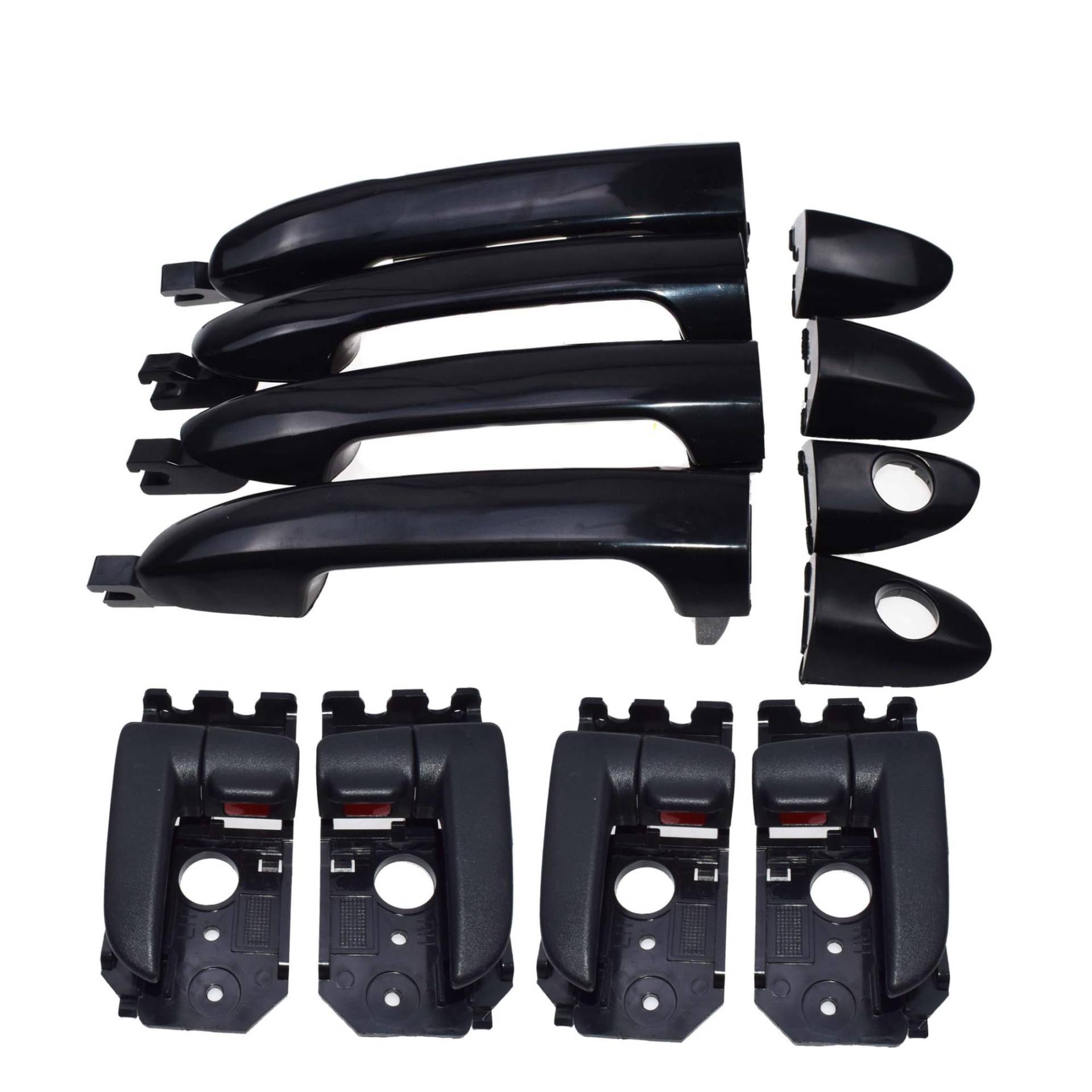 Auto-Außentürgriffe Für Kia Für Spectra Für Cerato 1.8L 2.0L 2004 2005 2006 2007 2008 2009 Außen & Innen Vorne Hinten Links Rechts Auto Türgriff Kit Türgriff Beifahrerseite(Schwarz) von Tfkkaw