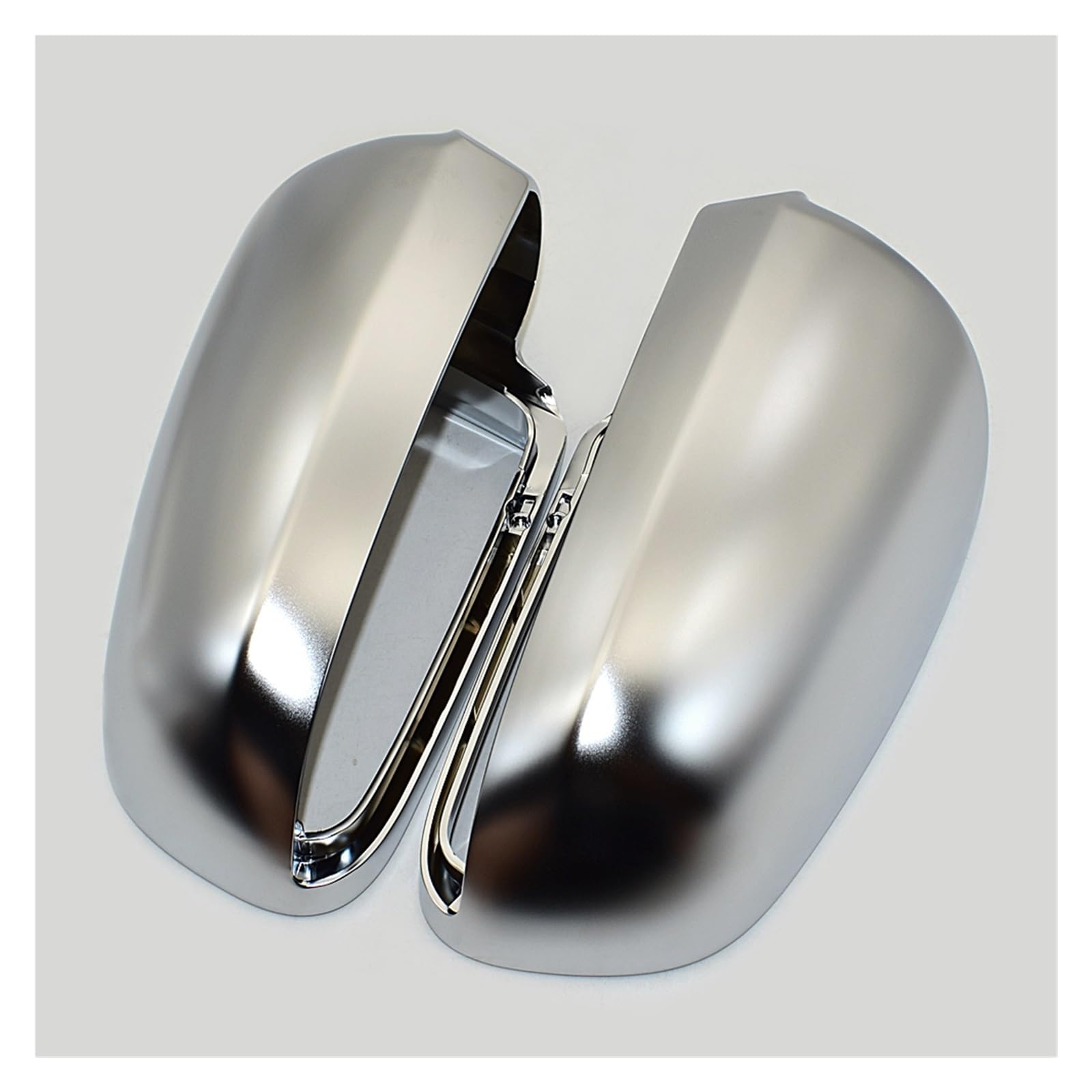 Auto Rückspiegel Kappe Für A4 B6 B7 A6 C6 S4 2003 2004 2005 2006 2007 Seitenspiegelkappen Abdeckungen Sportback Glänzend Schwarz Rückspiegel Abdeckung(Silver Matte Chrome) von Tfkkaw