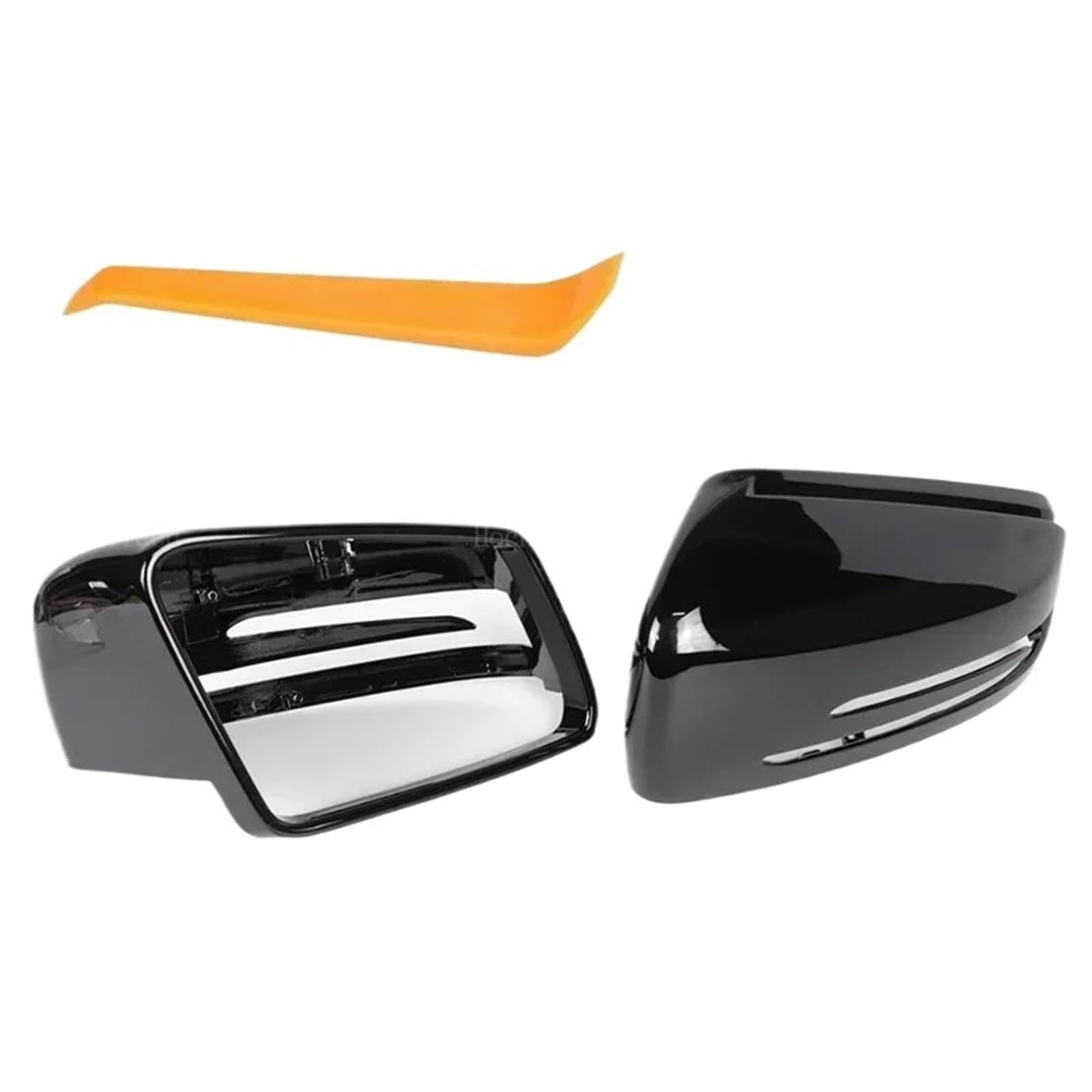 Auto Rückspiegel Kappe Für Benz W176 W246 W204 W212 W221 C117 X204 X156 Ersatz Real Carbon Fiber Oder Schwarz Rückspiegel Abdeckung Kappen Rückspiegel Abdeckung(Schwarz) von Tfkkaw