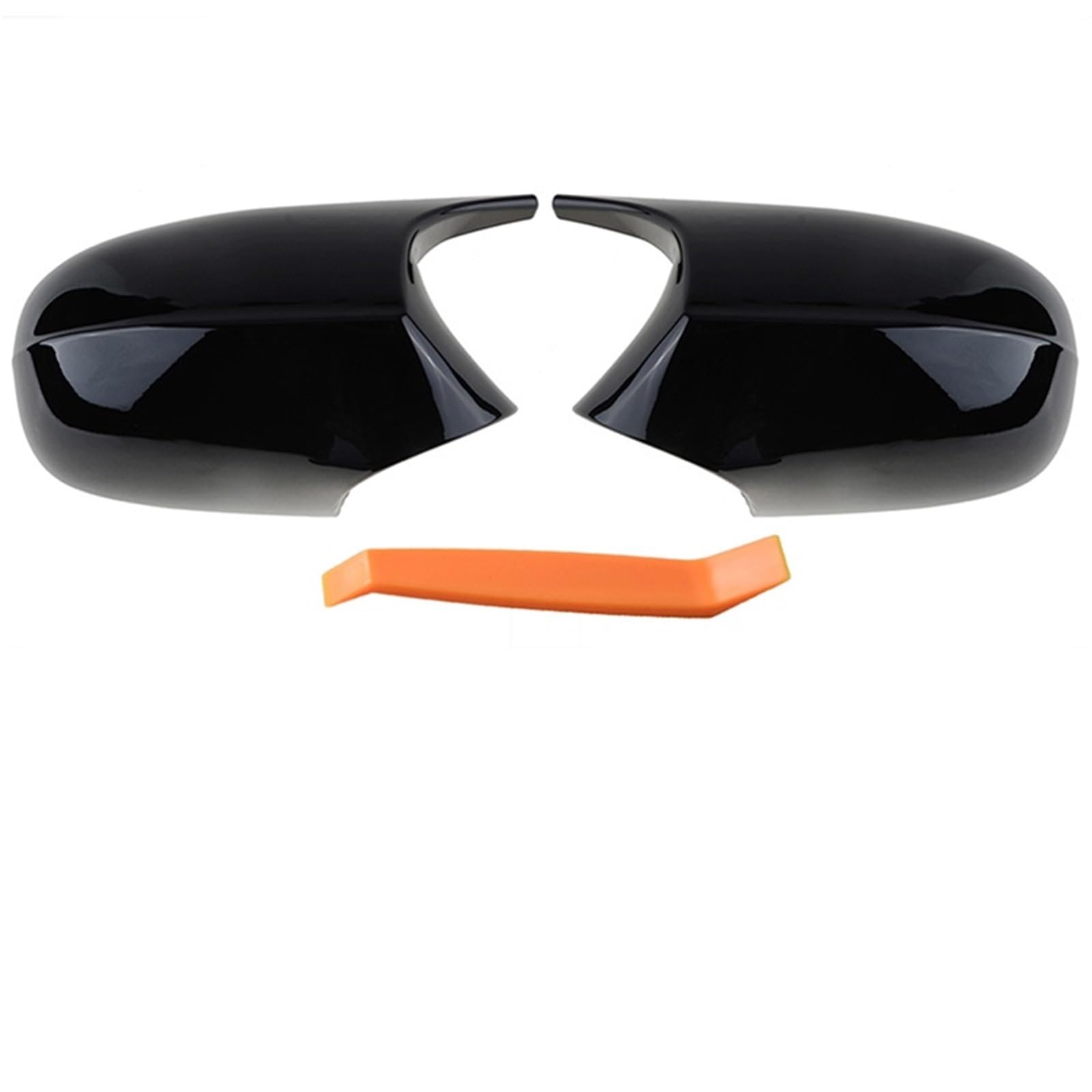 Auto Rückspiegel Kappe Für Facelift E90 LCI E91 2008–2011 E92 E93 2010–2013 Rhyming Rückspiegelkappe Flügel Seitenspiegelabdeckung Rückspiegel Abdeckung(Glossy Black) von Tfkkaw