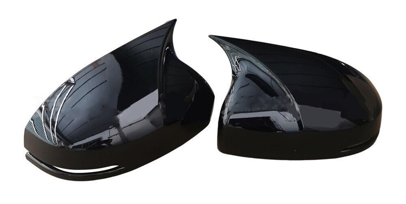 Auto Rückspiegel Kappe Für Fit Für Jazz Für Shuttle Für Stadt 2014-2018 Auto Rück Seite Spiegel Abdeckung Aufkleber Flügel Kappe Außentür Fall Trim Rückspiegel Abdeckung(With Light Black) von Tfkkaw