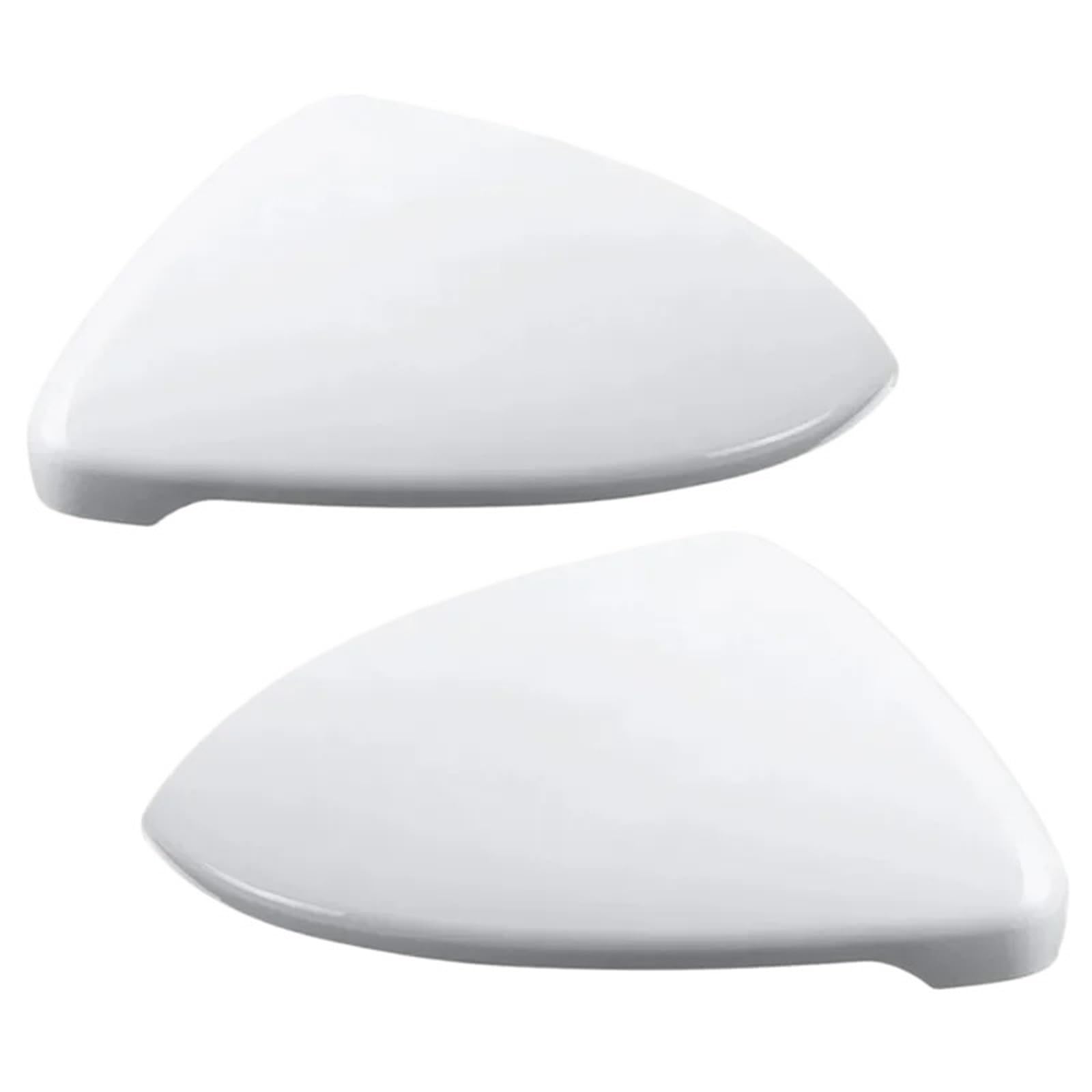 Auto Rückspiegel Kappe Für VW Für Golf 7 MK7 MK 7,5 2013-2018 Für Touran L Links Rechts Seite Spiegel Abdeckung Rückspiegel Gehäuse Kappen Trim Rückspiegel Abdeckung(White-Pair) von Tfkkaw