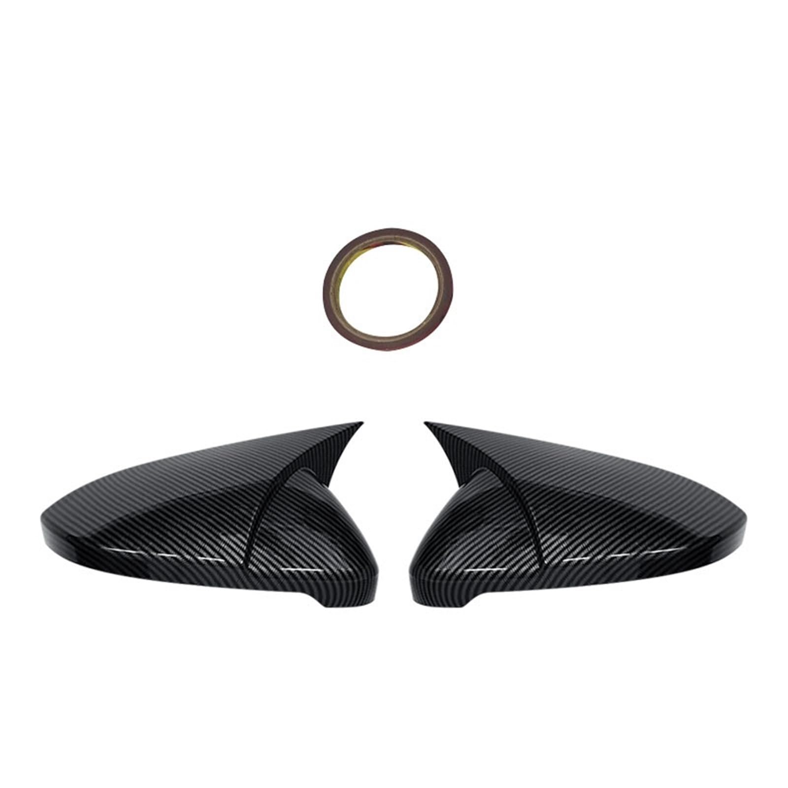 Auto Rückspiegel Kappe Für VW Für Golf MK6 MK7 7,5 Für GTI R Für GTD Für Basis 2009-2020 2Pcs Seite Rückspiegel Abdeckung Kappen Spiegel Werkzeuge Fall Rückspiegel Abdeckung(D) von Tfkkaw