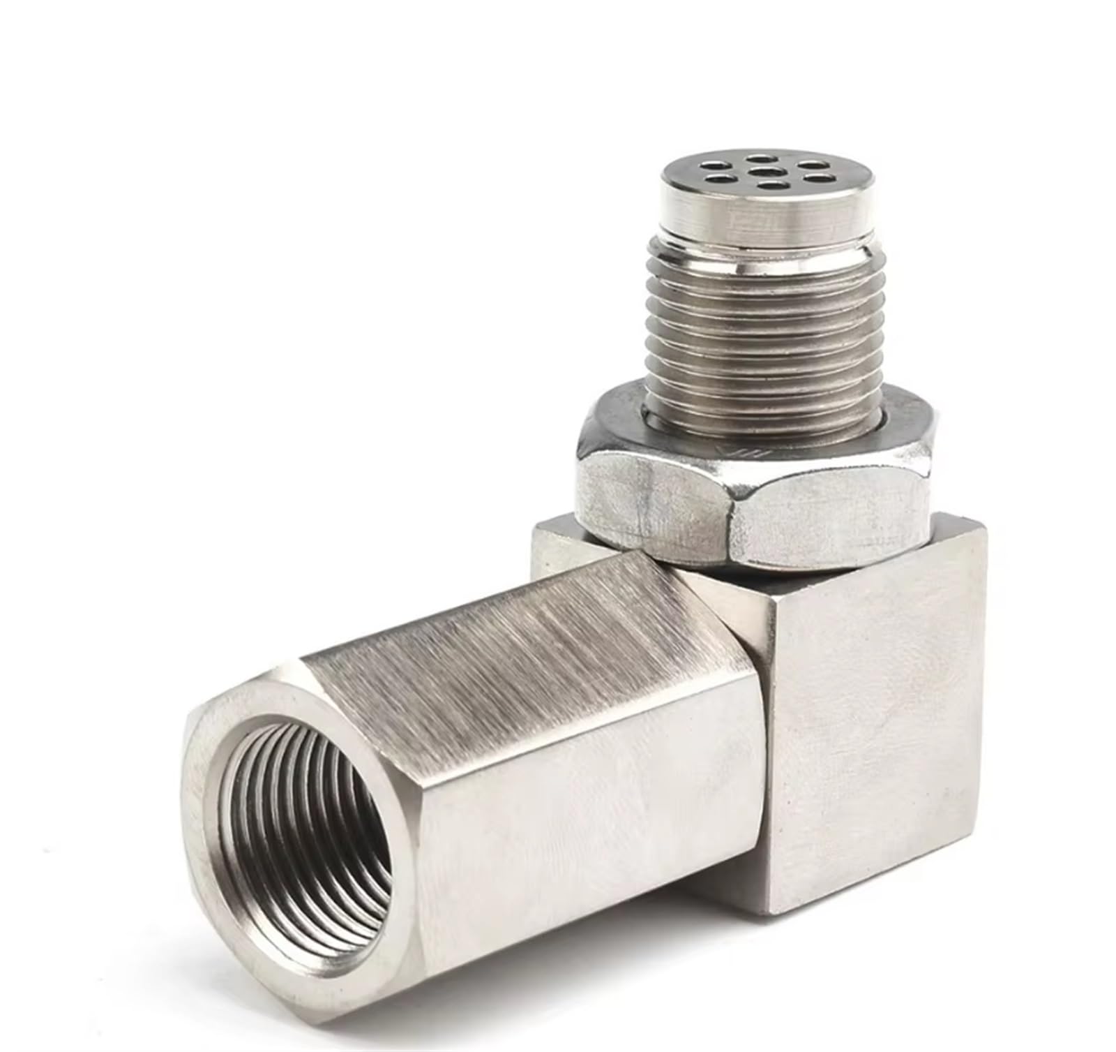 Lambdasonden Für Mini Katalysator 90 Grad CEL Check Engine Licht O2 Sauerstoff Sensor Spacer Adapter Universal Oxide Sensor Lambdasonden Für Mini Katalysator 90 Grad CEL Check Engine Licht O2 Sauerstoff Sensor Spacer Adapter Universal Oxide Sensor von Tfkkaw
