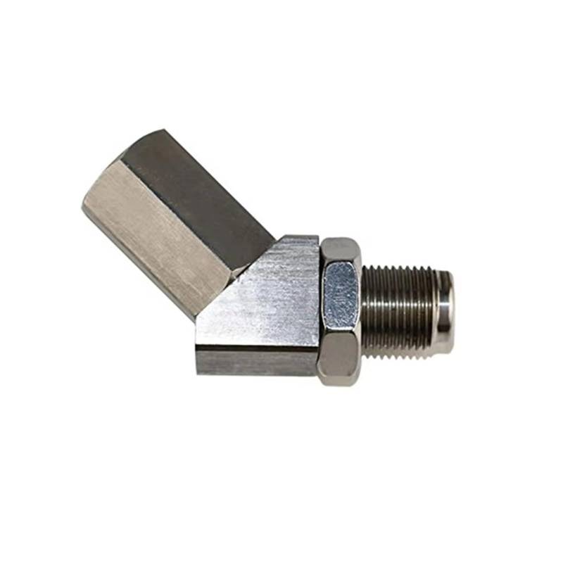 Lambdasonden Für Mini O2 Sauerstoff Sensor Steckdosen Katalysator Stecker Universal Edelstahl 135 Grad Echt Oxide Sensor von Tfkkaw