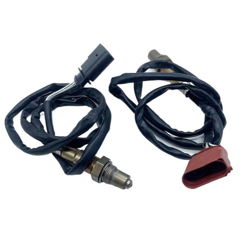 Lambdasonden TT 1.8 L4 Nur für hinten passend 06A906262Q 06A906262F Breitband-Lambdasonde O2 Sauerstoffsensor hinten 0258010032 1K0998262Q Oxide Sensor(2 Piece) von Tfkkaw