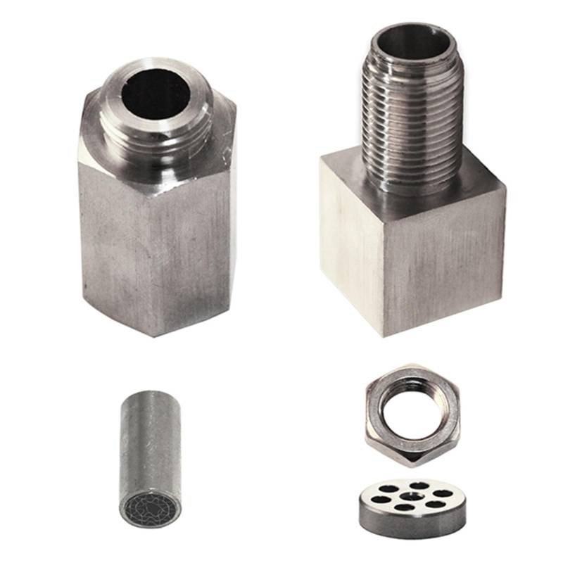 Lambdasonden Universal O2 Auto Sauerstoff Sensor Spacer Motor Licht Adapter Bung Katalysator Fix Eisen Nickel Beschichtung Sauerstoff Sensor Oxide Sensor(Weiß) von Tfkkaw
