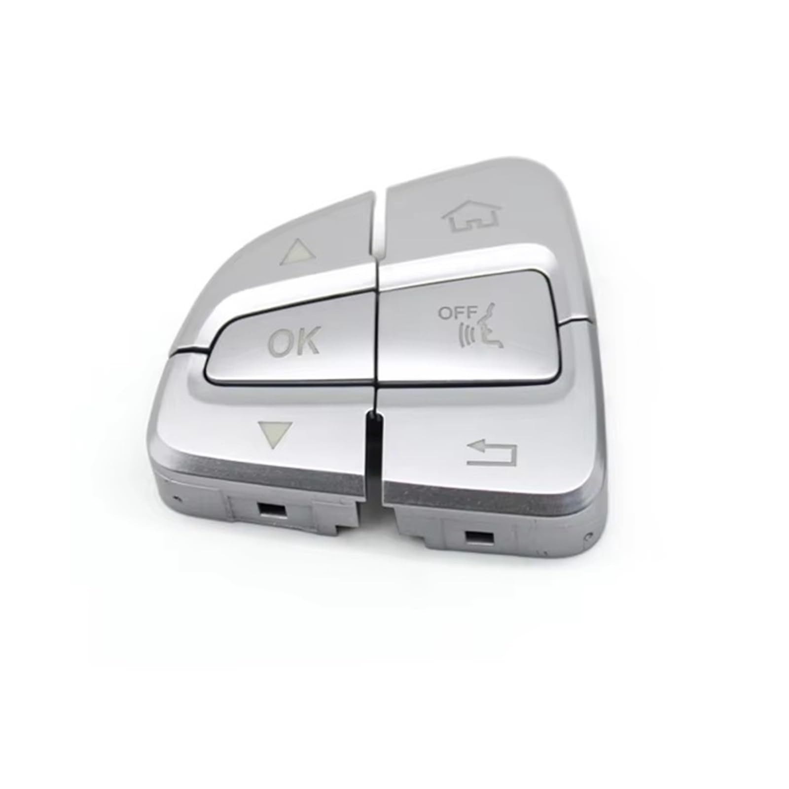 Lenkradtastenschalter Für Benz C Für GLC Klasse W205 W253 0999050300 Auto Multi-Funktion Lenkrad Schalter Control Tasten Abdeckung Lenkrad-Bedientaste(Sliver L) von Tfkkaw