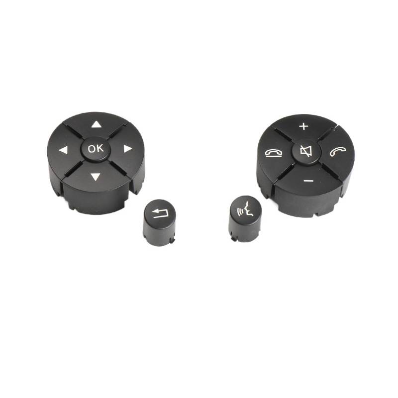Lenkradtastenschalter Für Benz CE Für GLK Klasse W204 W212 2048210351 Lenkrad Schalter Steuerung Tasten Auto Multifunktions Schalter Tasten Lenkrad-Bedientaste(Black 1 Pair) von Tfkkaw