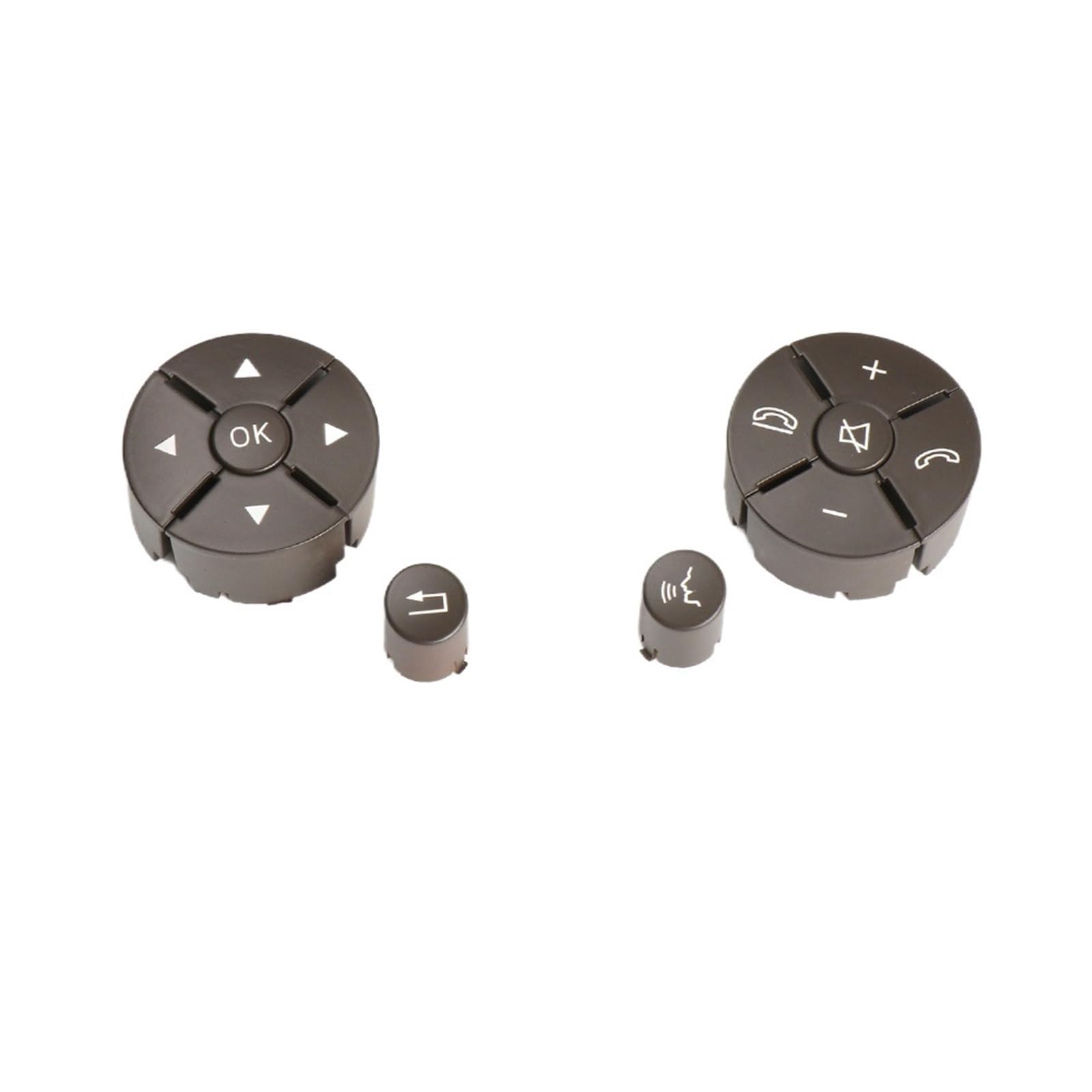 Lenkradtastenschalter Für Benz CE Für GLK Klasse W204 W212 2048210351 Lenkrad Schalter Steuerung Tasten Auto Multifunktions Schalter Tasten Lenkrad-Bedientaste(Brown 1 Pair) von Tfkkaw