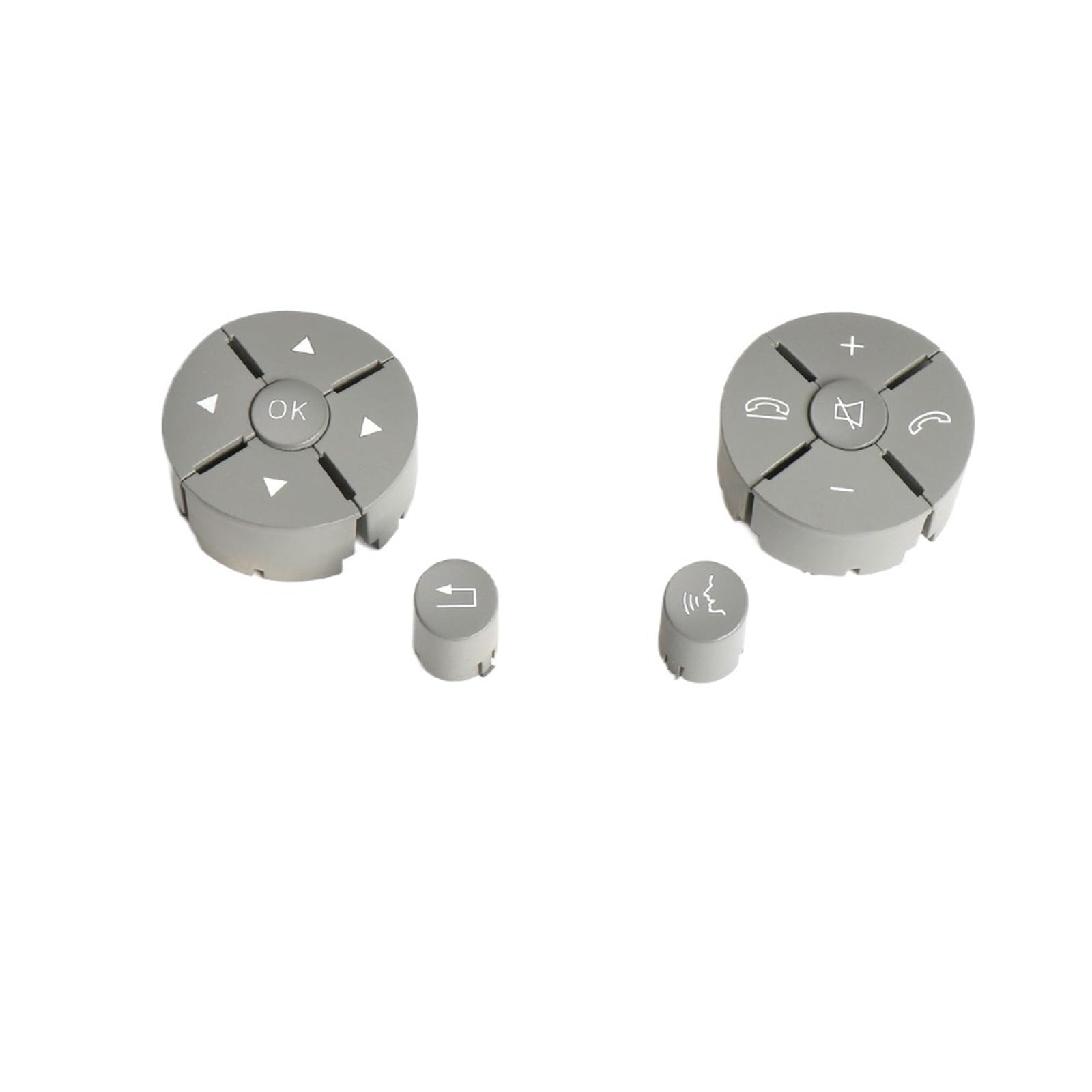 Lenkradtastenschalter Für Benz CE Für GLK Klasse W204 W212 2048210351 Lenkrad Schalter Steuerung Tasten Auto Multifunktions Schalter Tasten Lenkrad-Bedientaste(Gray 1 Pair) von Tfkkaw