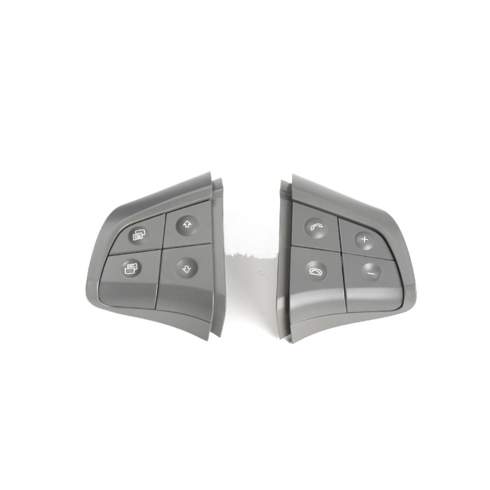 Lenkradtastenschalter Für Benz GL ML RB Klasse W164 W245 W251 Auto Multifunktions-Lenkradtasten Steuerschalter Knopfsatz Lenkrad-Bedientaste(A Gray) von Tfkkaw