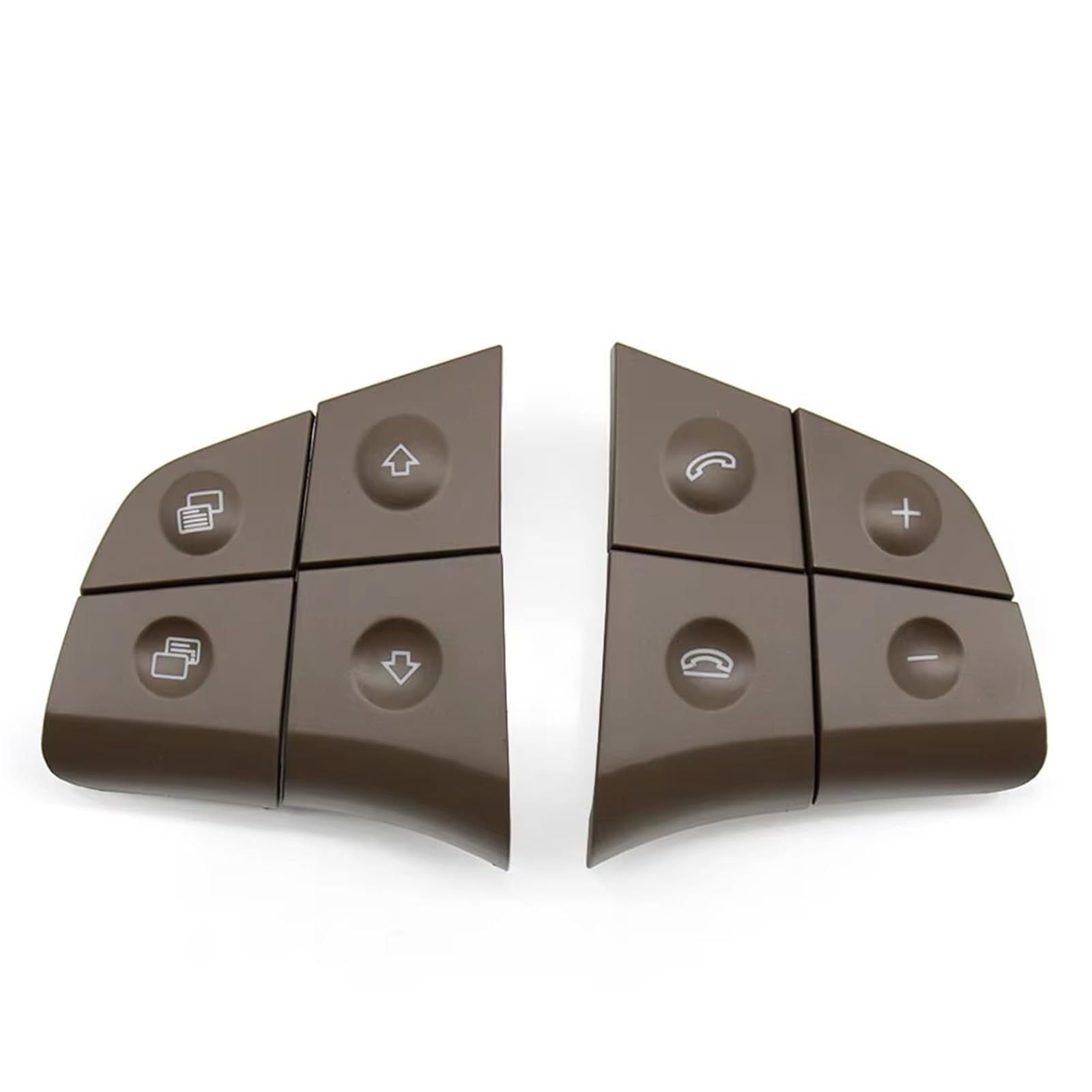 Lenkradtastenschalter Für Benz ML GL BR Klasse 2006 2007 2008 2009 W164 W245 W251 Auto Multifunktions Lenkrad Control Schalter Taste Kit Lenkrad-Bedientaste(Model A Brown) von Tfkkaw