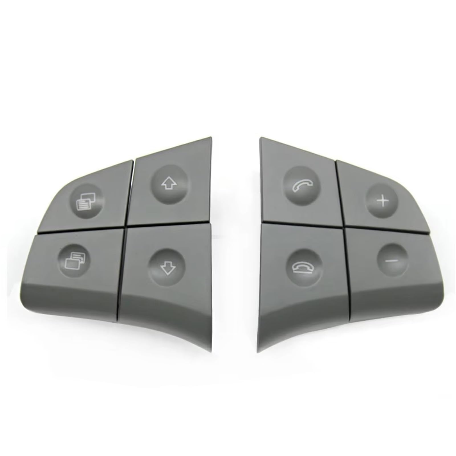 Lenkradtastenschalter Für Benz ML GL BR Klasse 2006 2007 2008 2009 W164 W245 W251 Auto Multifunktions Lenkrad Control Schalter Taste Kit Lenkrad-Bedientaste(Model A Gray) von Tfkkaw